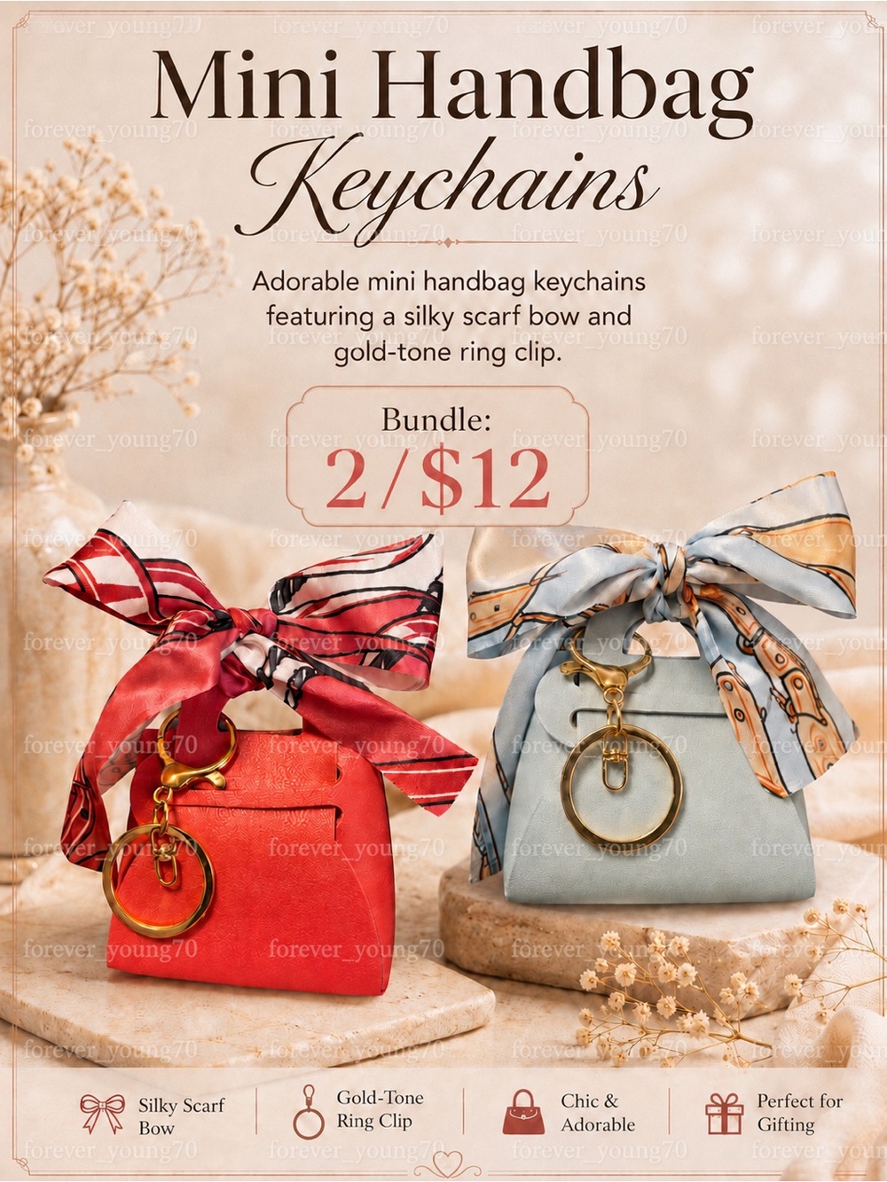 Mini Handbag Keychain/Bag Charms